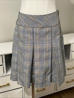 Parker Houndstooth/Plaid Skirt